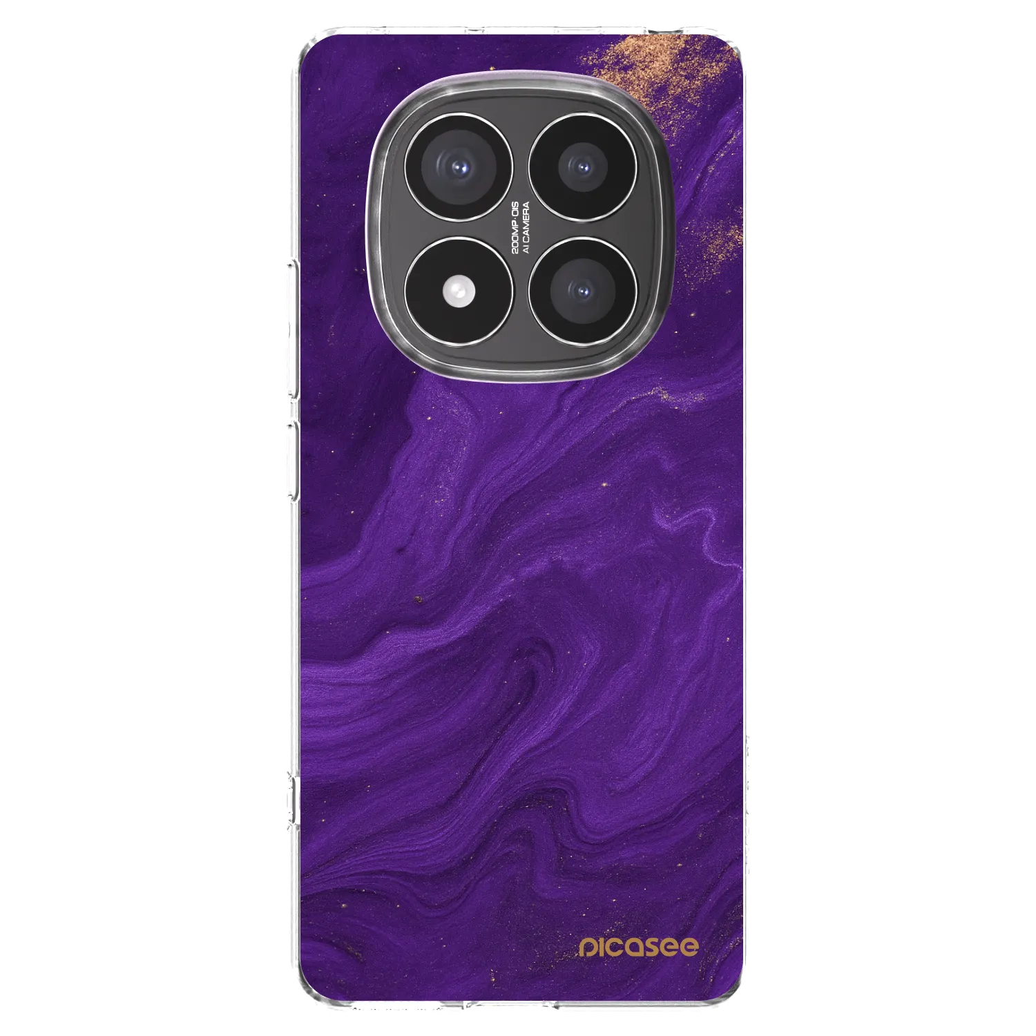 Picasee silikonski prozorni ovitek za Xiaomi Redmi Note 14 Pro+ 5G - Purple