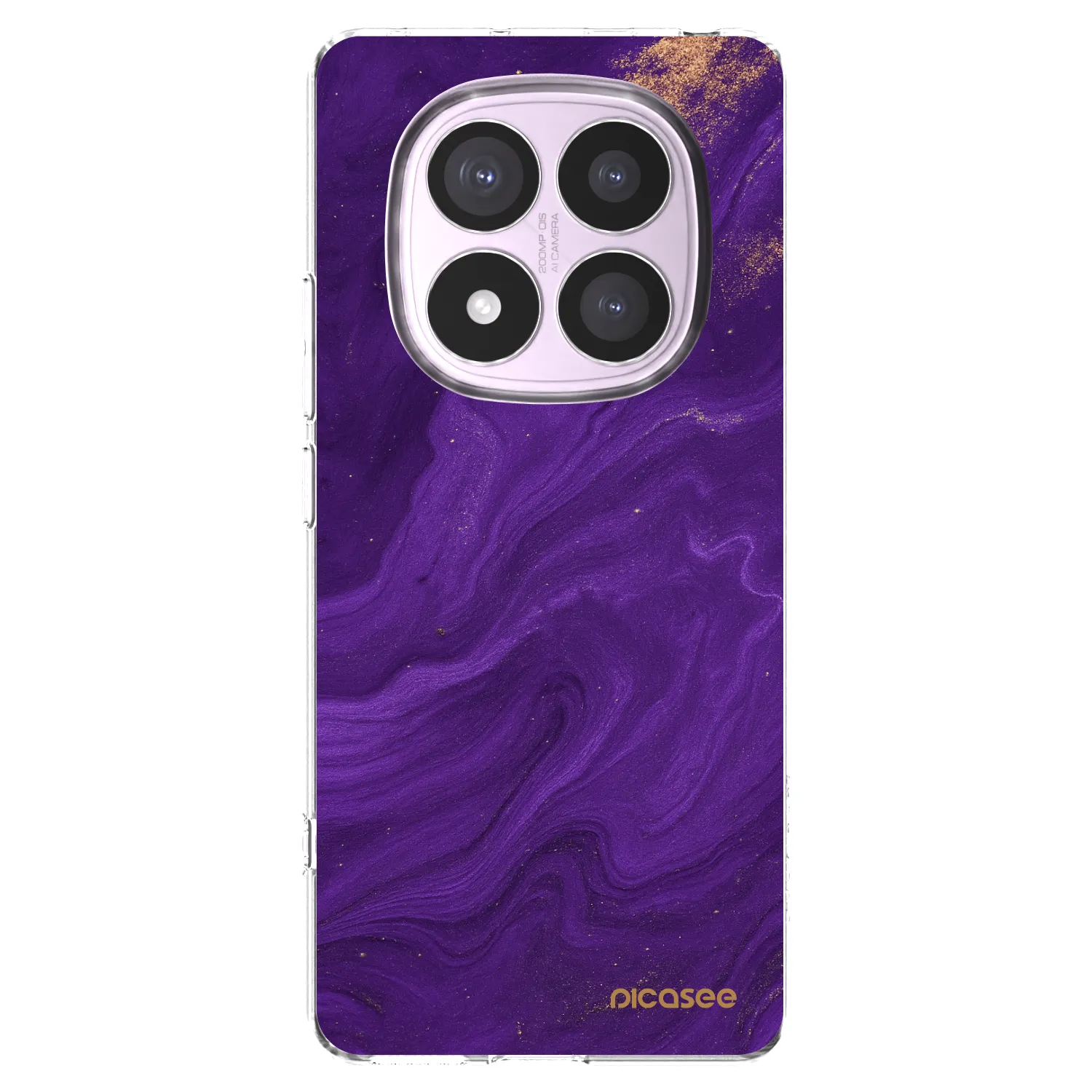 Picasee silikonski prozorni ovitek za Xiaomi Redmi Note 14 Pro 5G - Purple