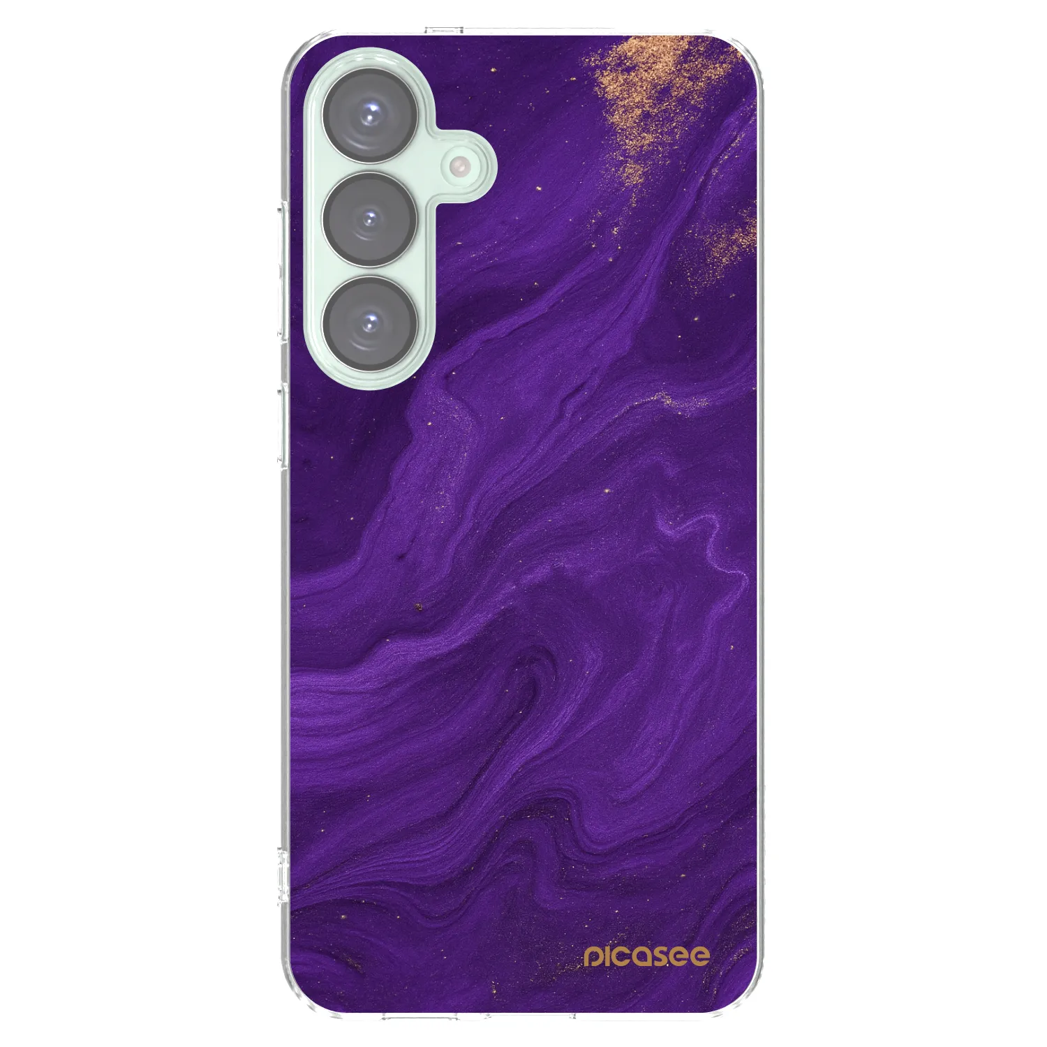 Picasee silikonski prozorni ovitek za Samsung Galaxy S25+ 5G - Purple
