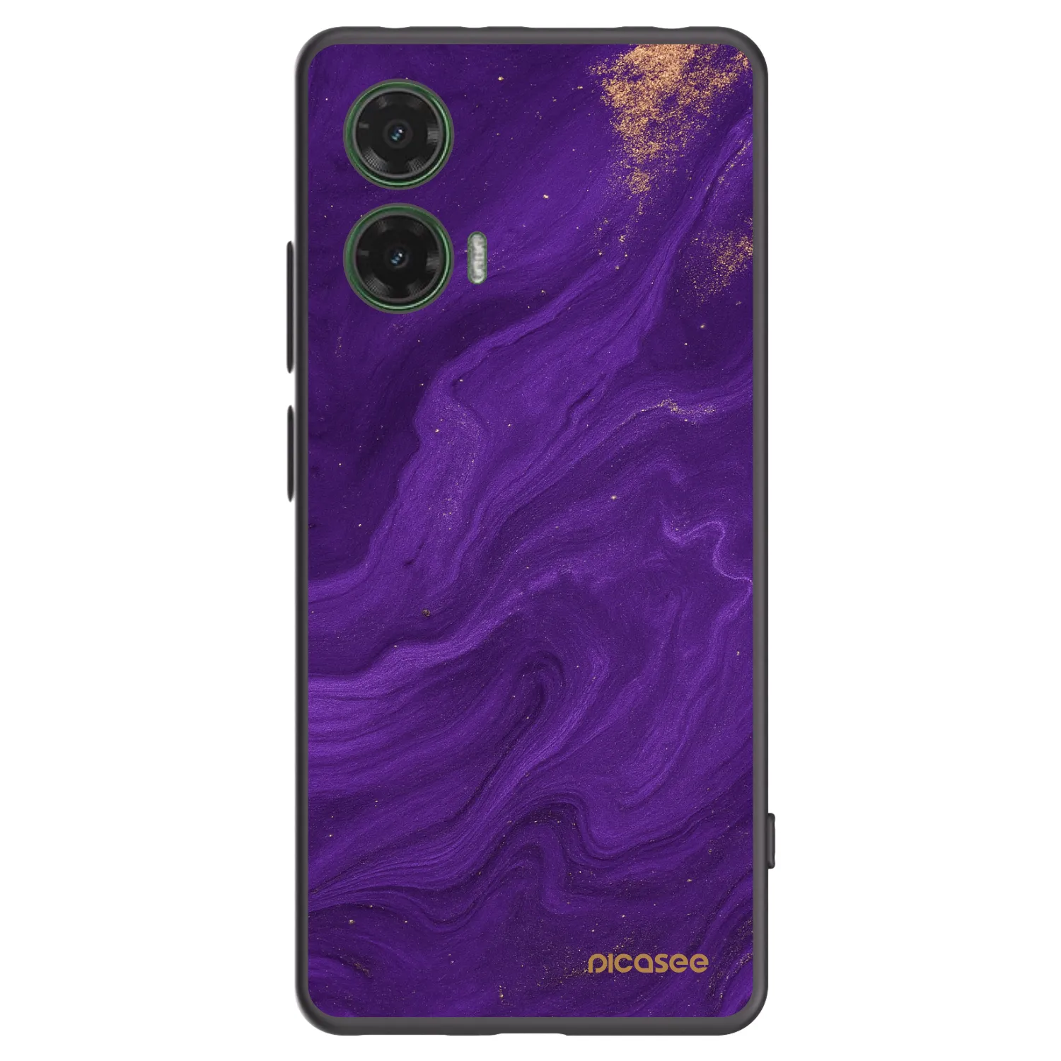 Picasee silikonski črni ovitek za Motorola Moto G35 5G - Purple