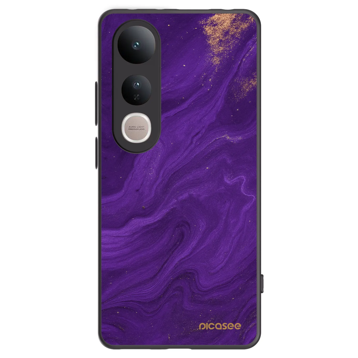 Picasee silikonski črni ovitek za Vivo V50 Lite 5G - Purple