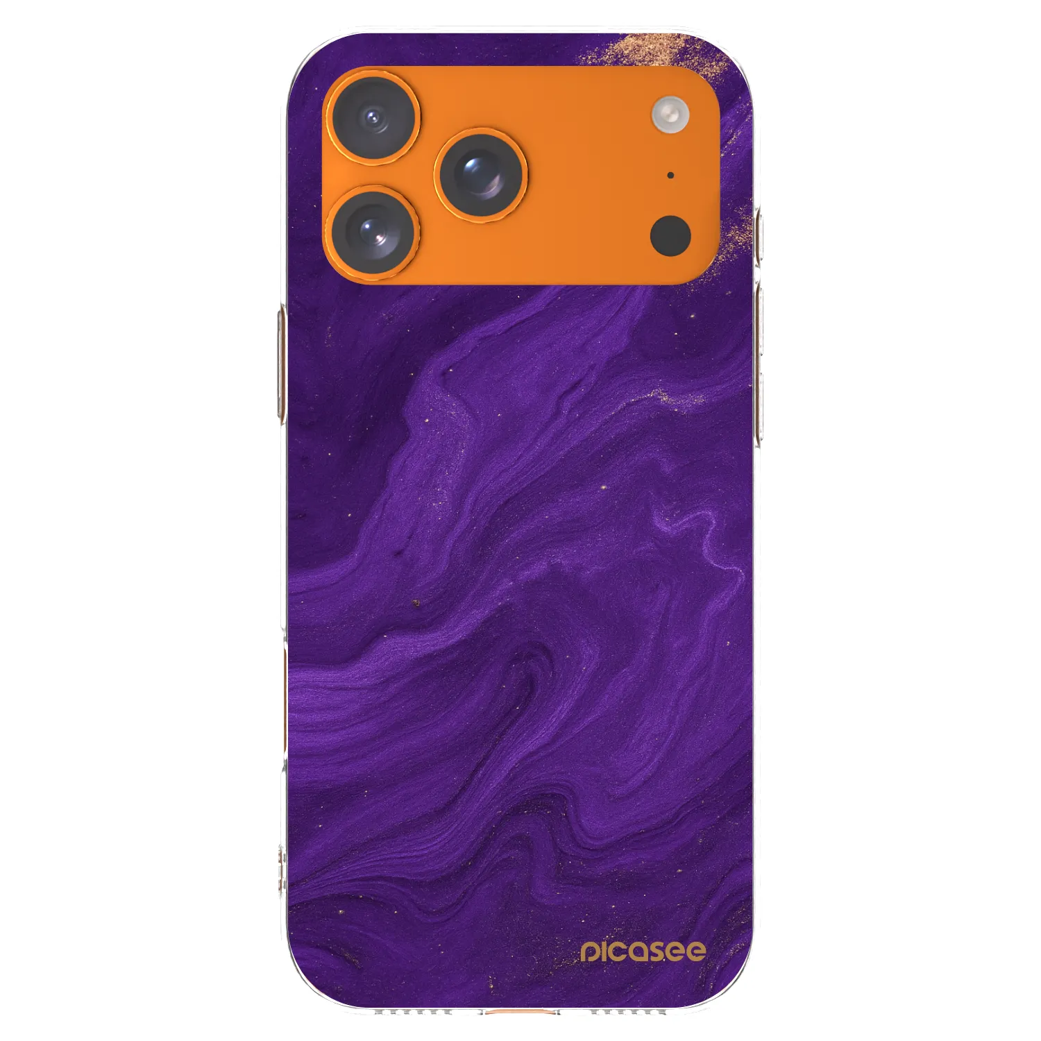 Picasee silikonski prozorni ovitek za Apple iPhone 17 Pro Max - Purple