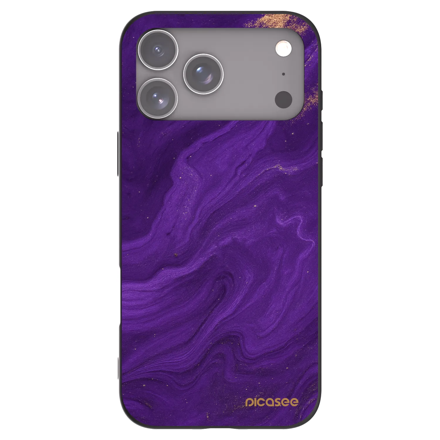 Picasee silikonski črni ovitek za Apple iPhone 17 Pro Max - Purple