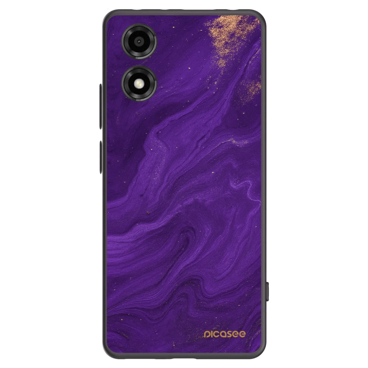 Picasee silikonski črni ovitek za Motorola Moto E14 - Purple
