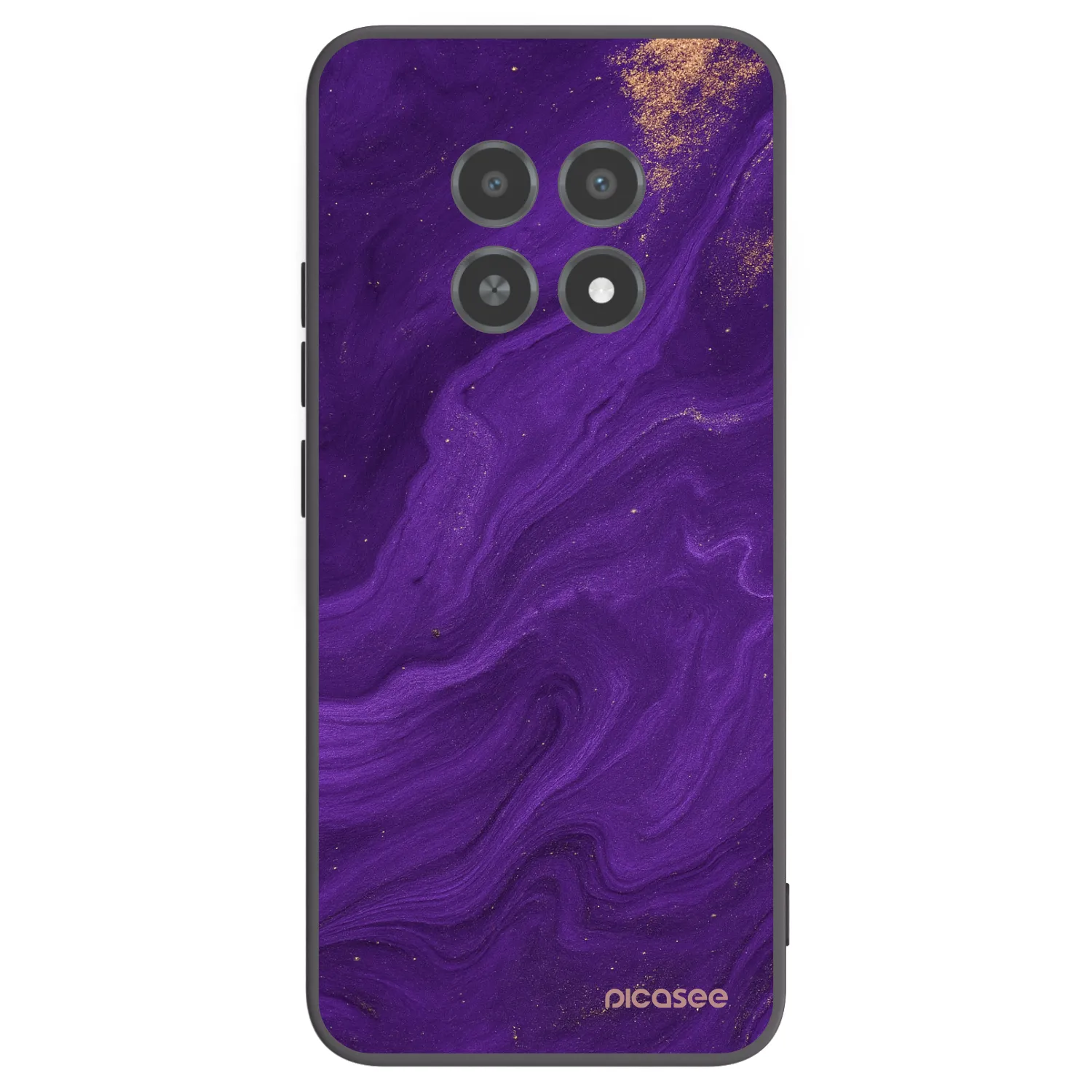 Picasee silikonski črni ovitek za Realme 12X - Purple