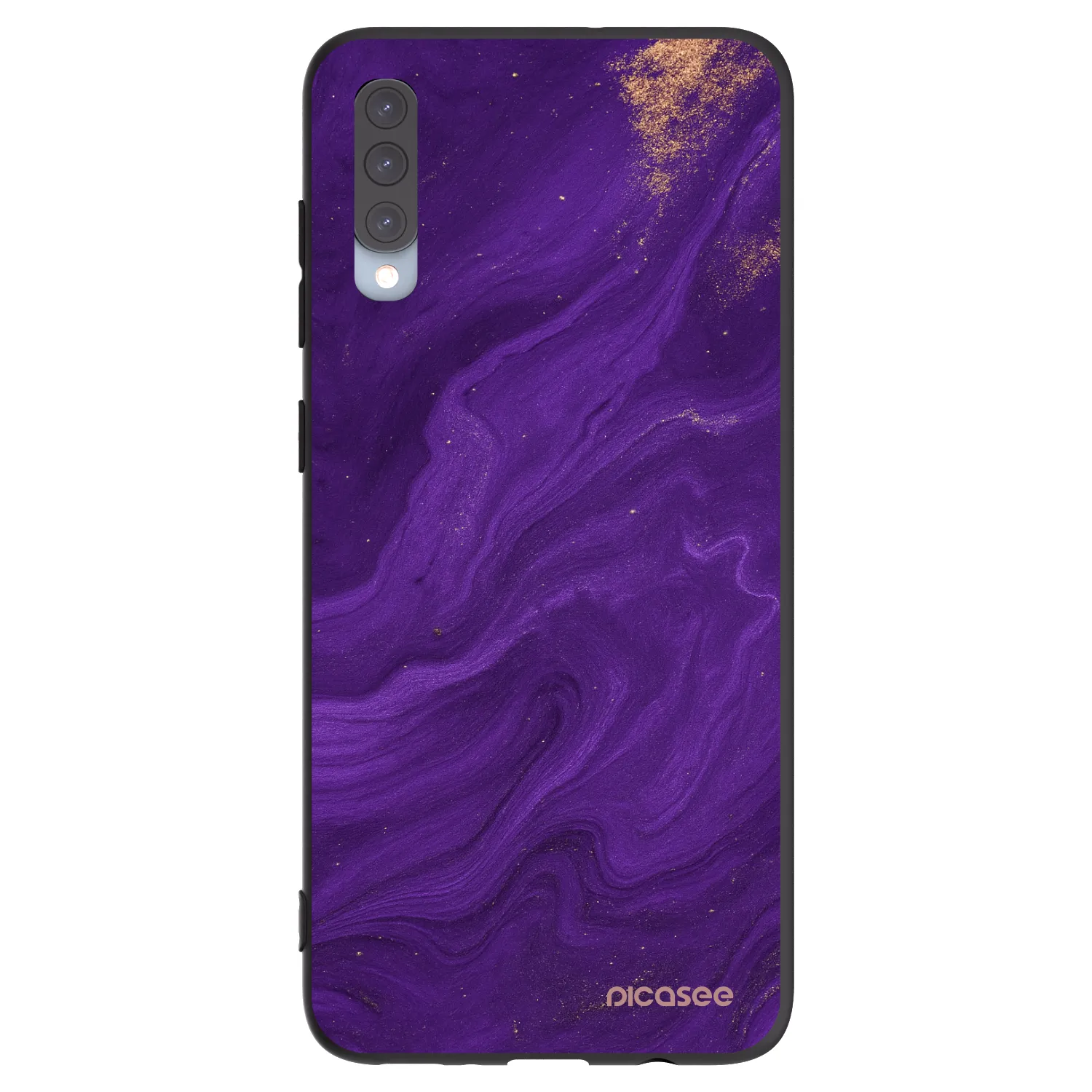 Picasee silikonski črni ovitek za Samsung Galaxy A70 A705F - Purple