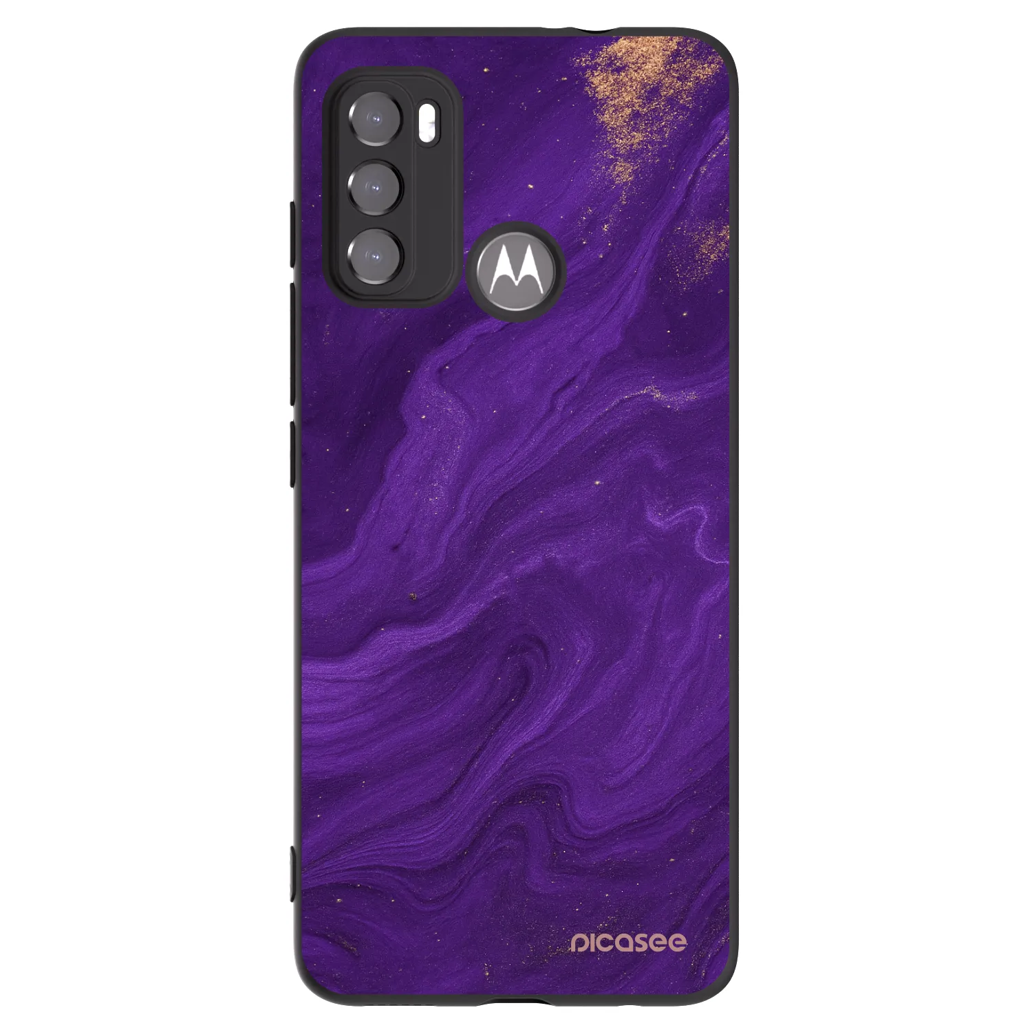Picasee silikonski črni ovitek za Motorola Edge 60 5G - Purple