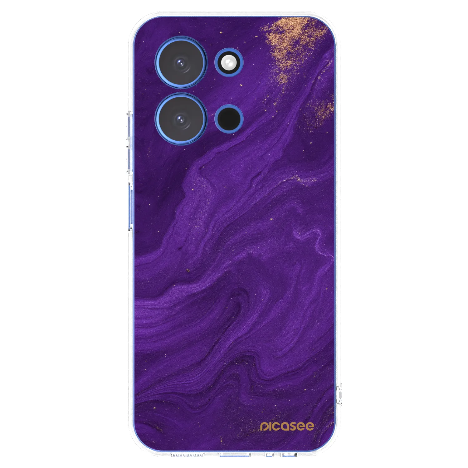 Picasee silikonski prozorni ovitek za Xiaomi Redmi 15C 4G - Purple