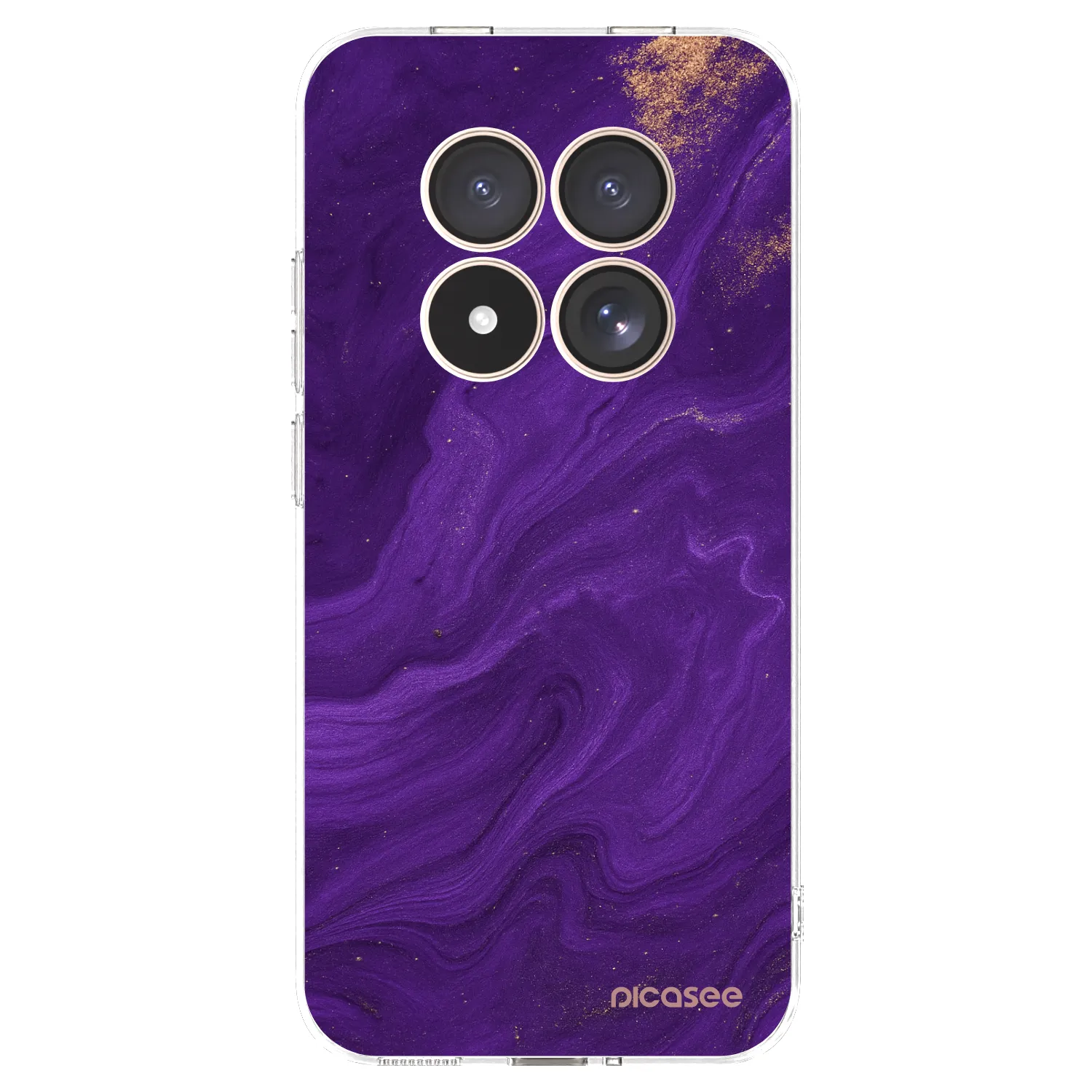 Picasee silikonski prozorni ovitek za Xiaomi Redmi Note 15 Pro 4G - Purple