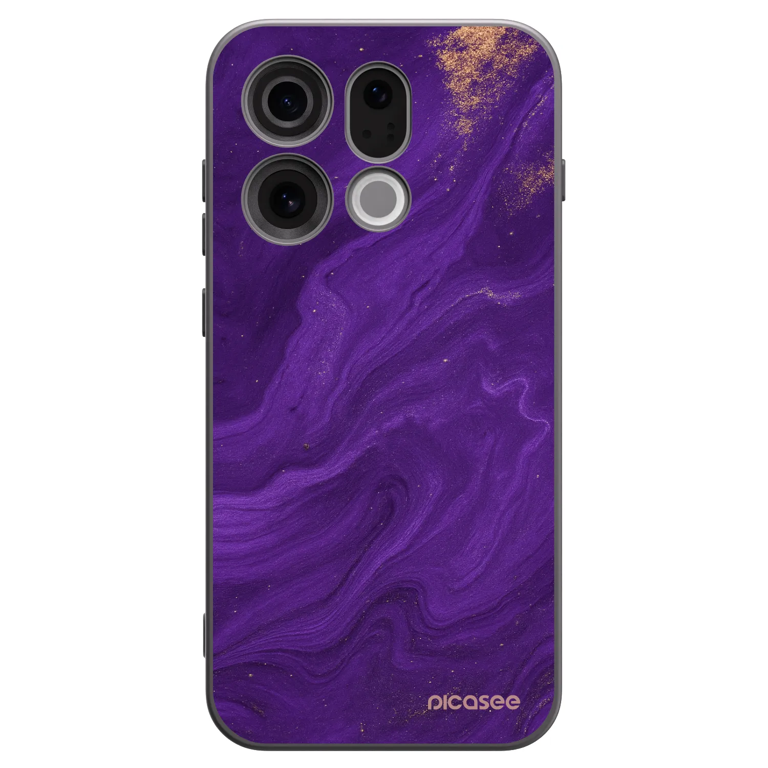Picasee silikonski črni ovitek za OPPO Find X9 - Purple