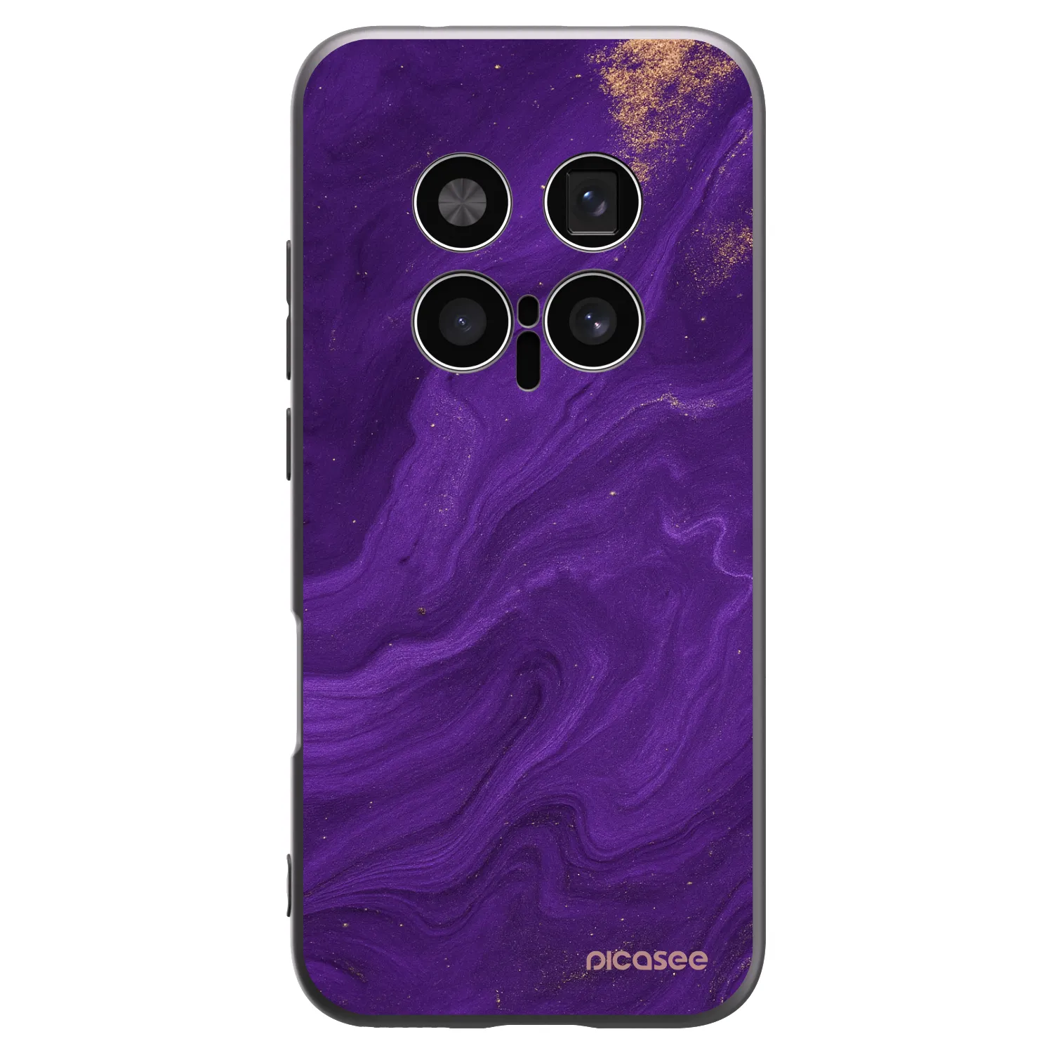 Picasee silikonski črni ovitek za Honor Magic8 Pro 5G - Purple