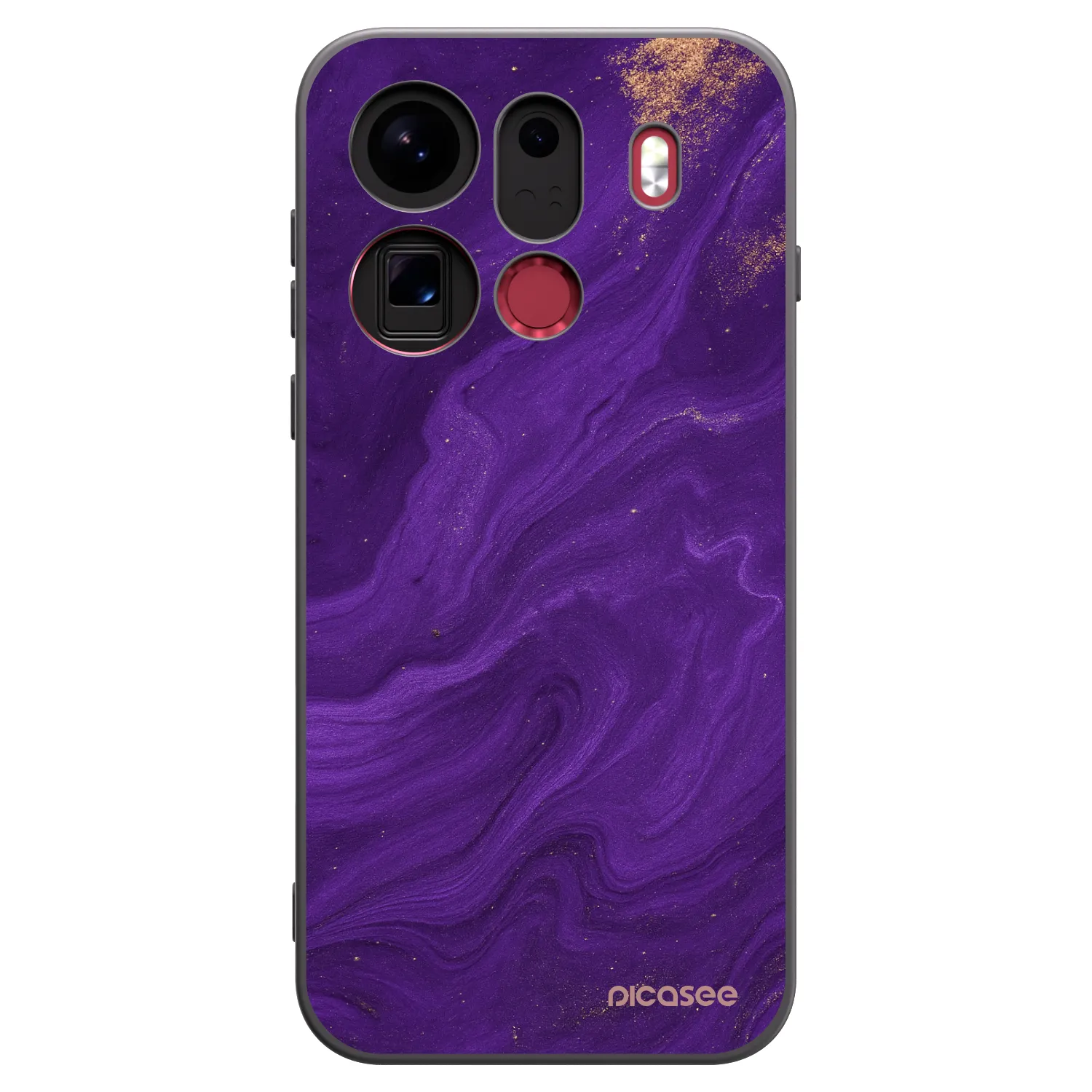 Picasee silikonski črni ovitek za OPPO Find X9 Pro - Purple