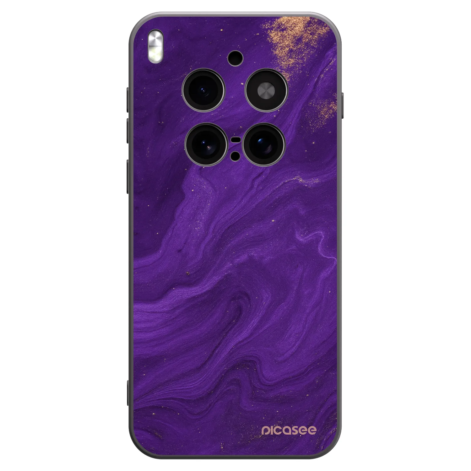 Picasee silikonski črni ovitek za Vivo X300 Pro - Purple