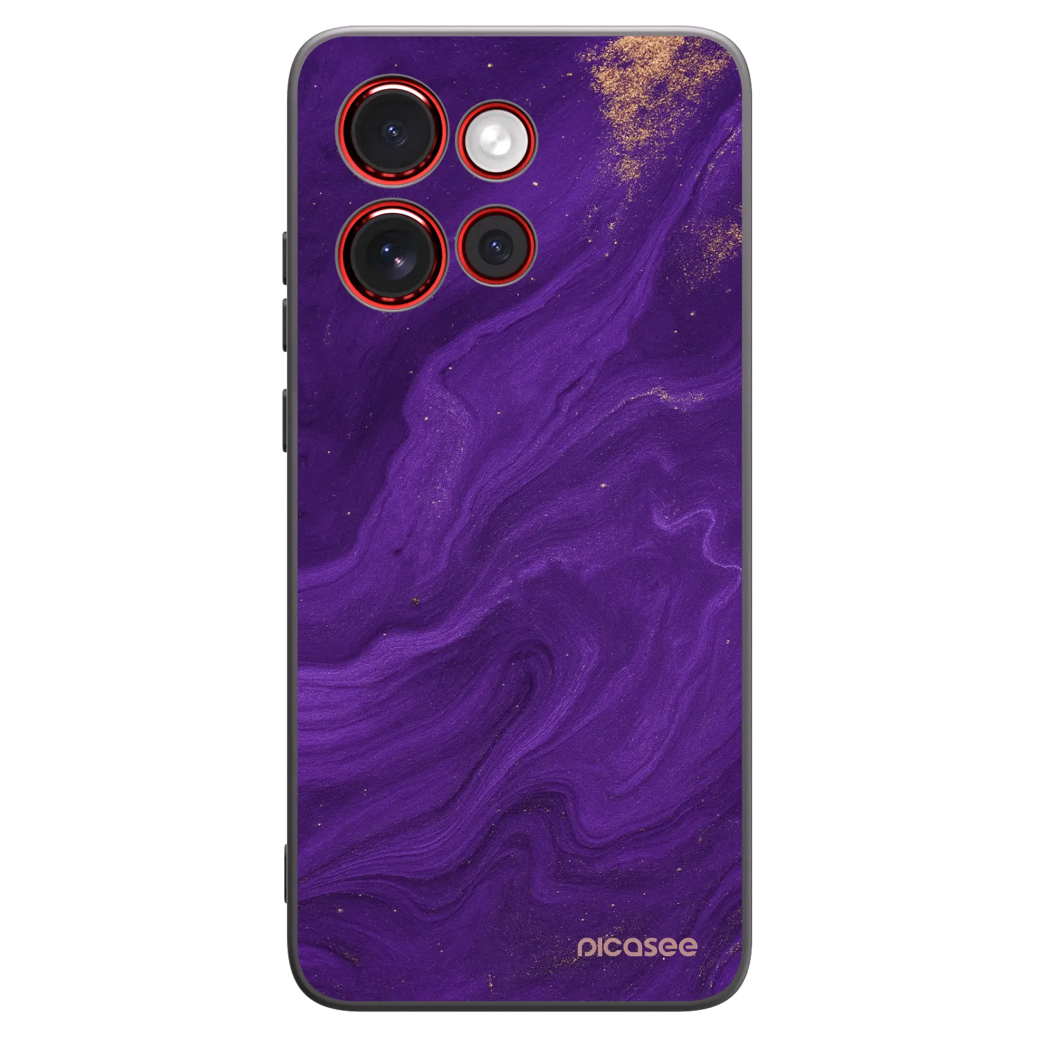 Picasee silikonski črni ovitek za Motorola Edge 60 Neo 5G - Purple