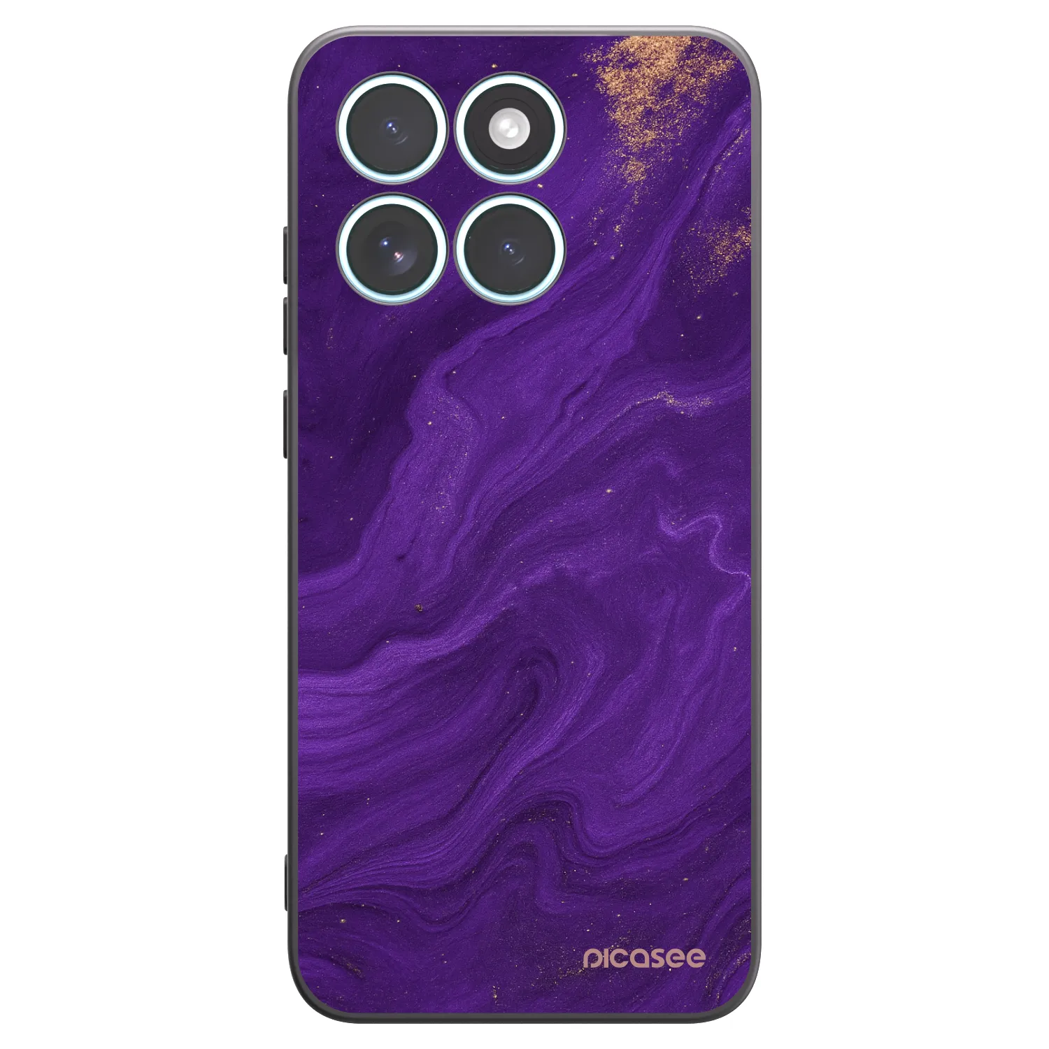 Picasee silikonski črni ovitek za Motorola Edge 70 Fusion - Purple