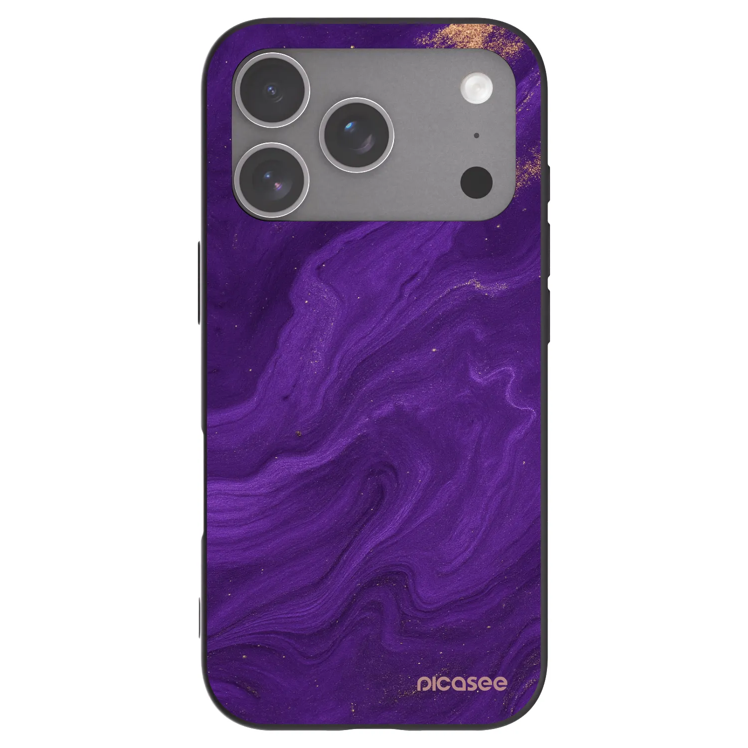 Picasee silikonski črni ovitek za Apple iPhone 18 Pro - Purple
