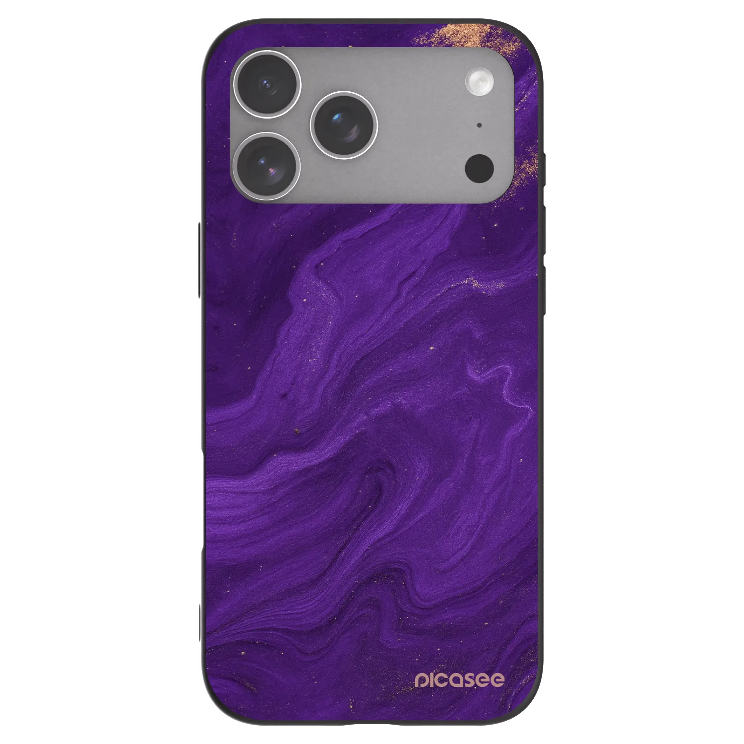 Picasee silikonski črni ovitek za Apple iPhone 18 Pro Max - Purple