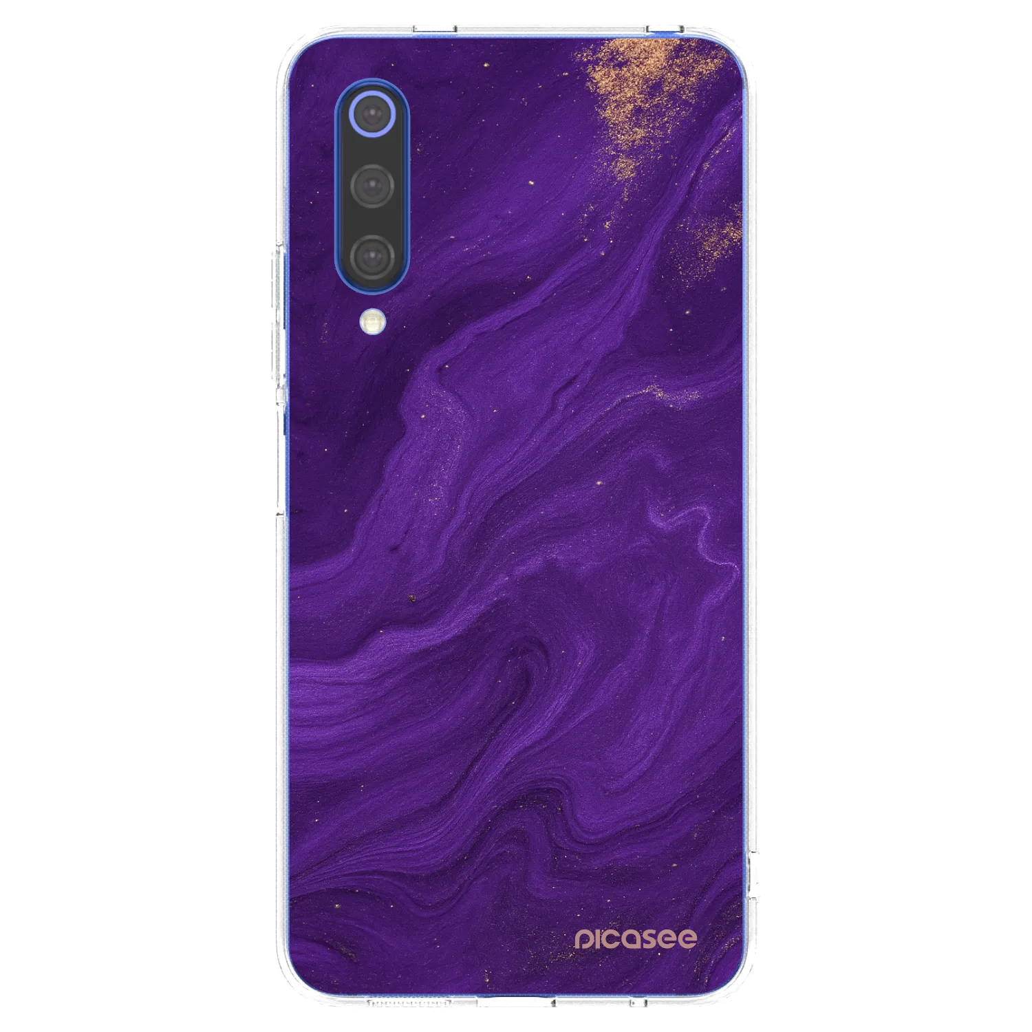 Picasee silikonski prozorni ovitek za Xiaomi Mi 9 SE - Purple