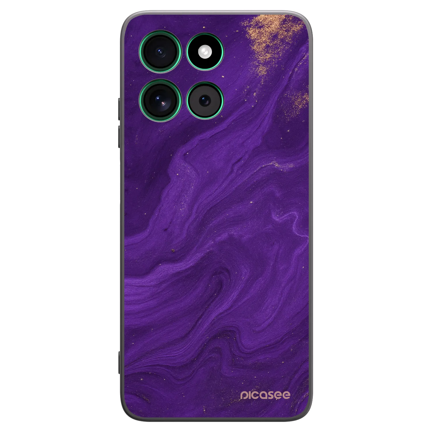 Picasee silikonski črni ovitek za Motorola Moto G57 Power - Purple