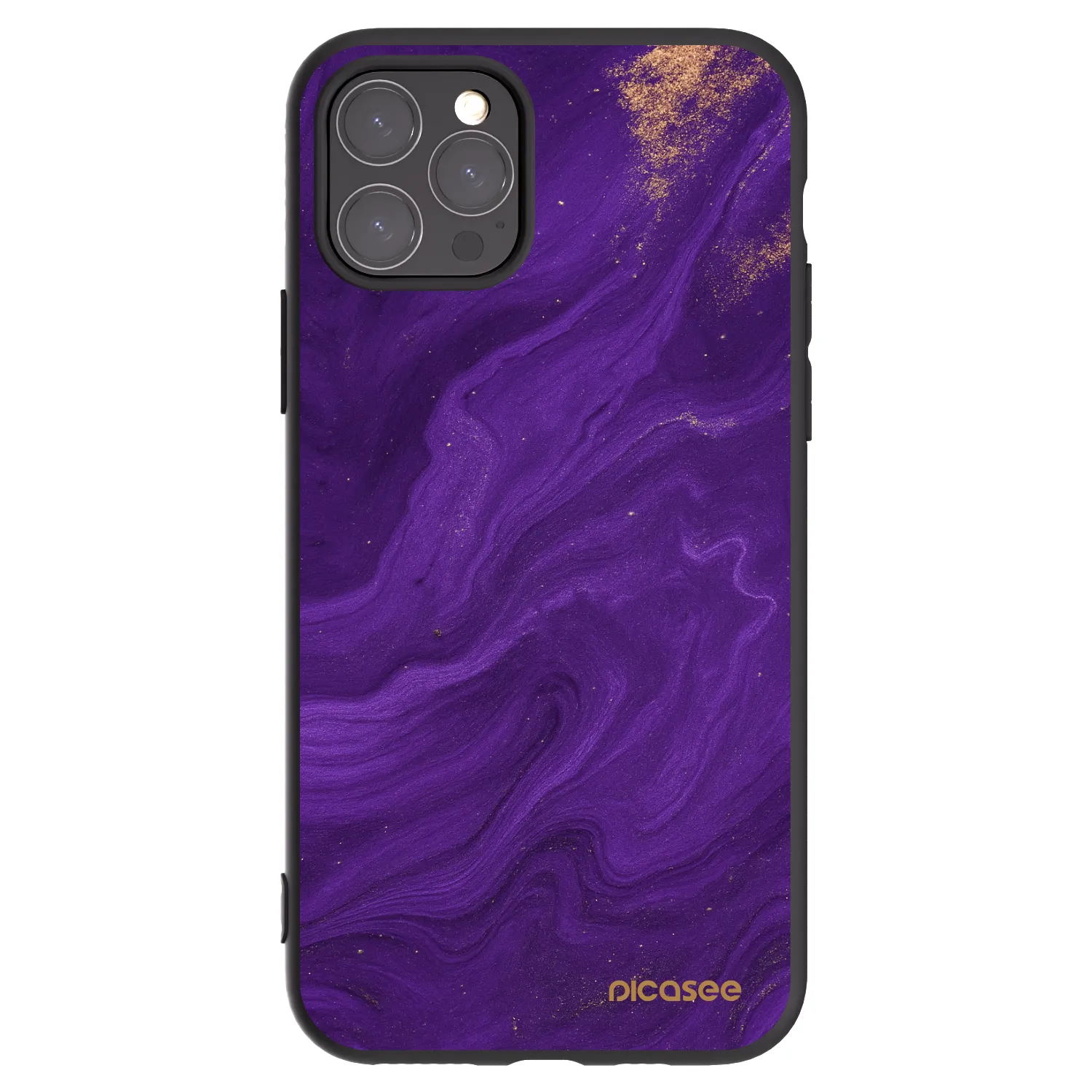 Picasee silikonski črni ovitek za Apple iPhone 11 Pro - Purple