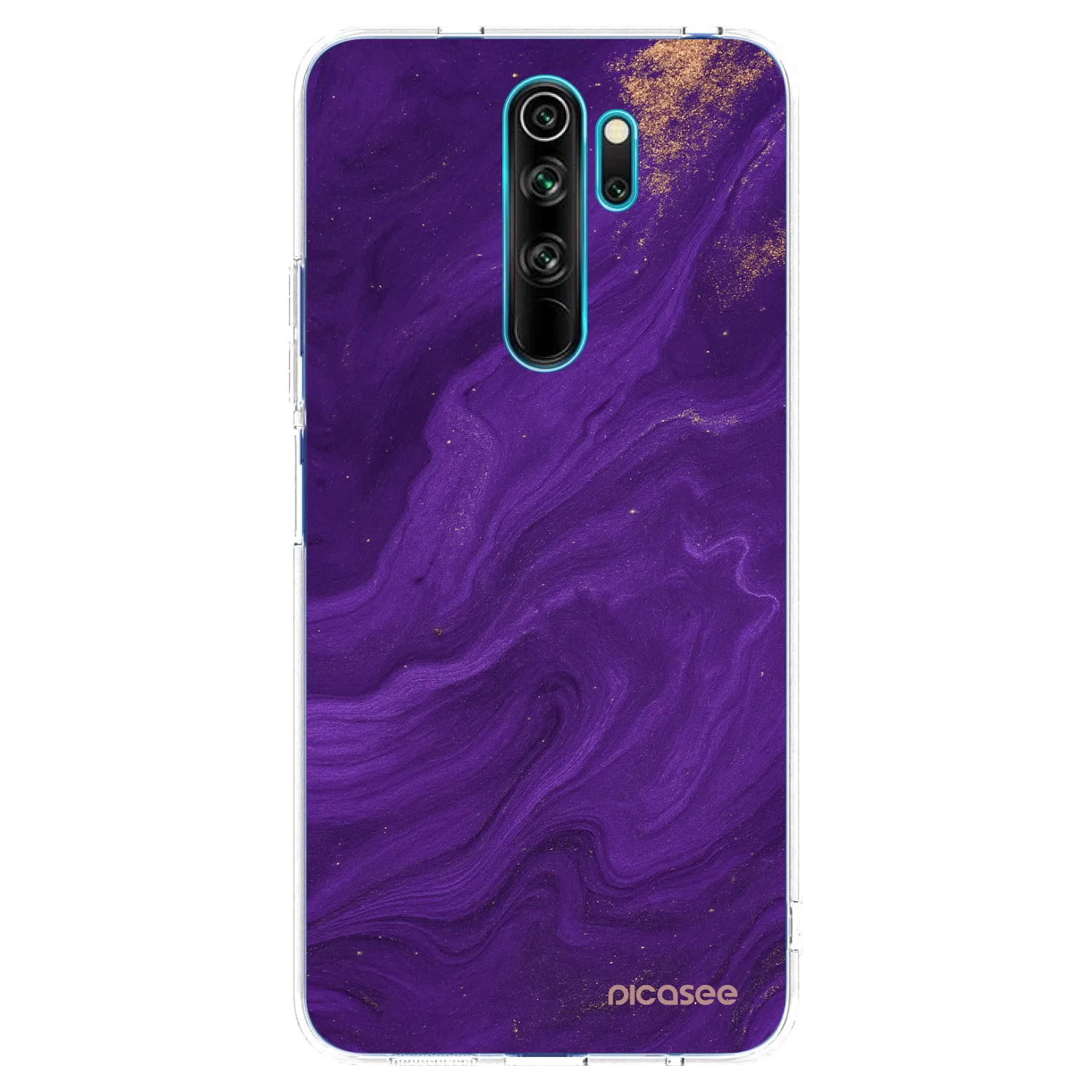 Picasee silikonski prozorni ovitek za Xiaomi Redmi Note 8 Pro - Purple
