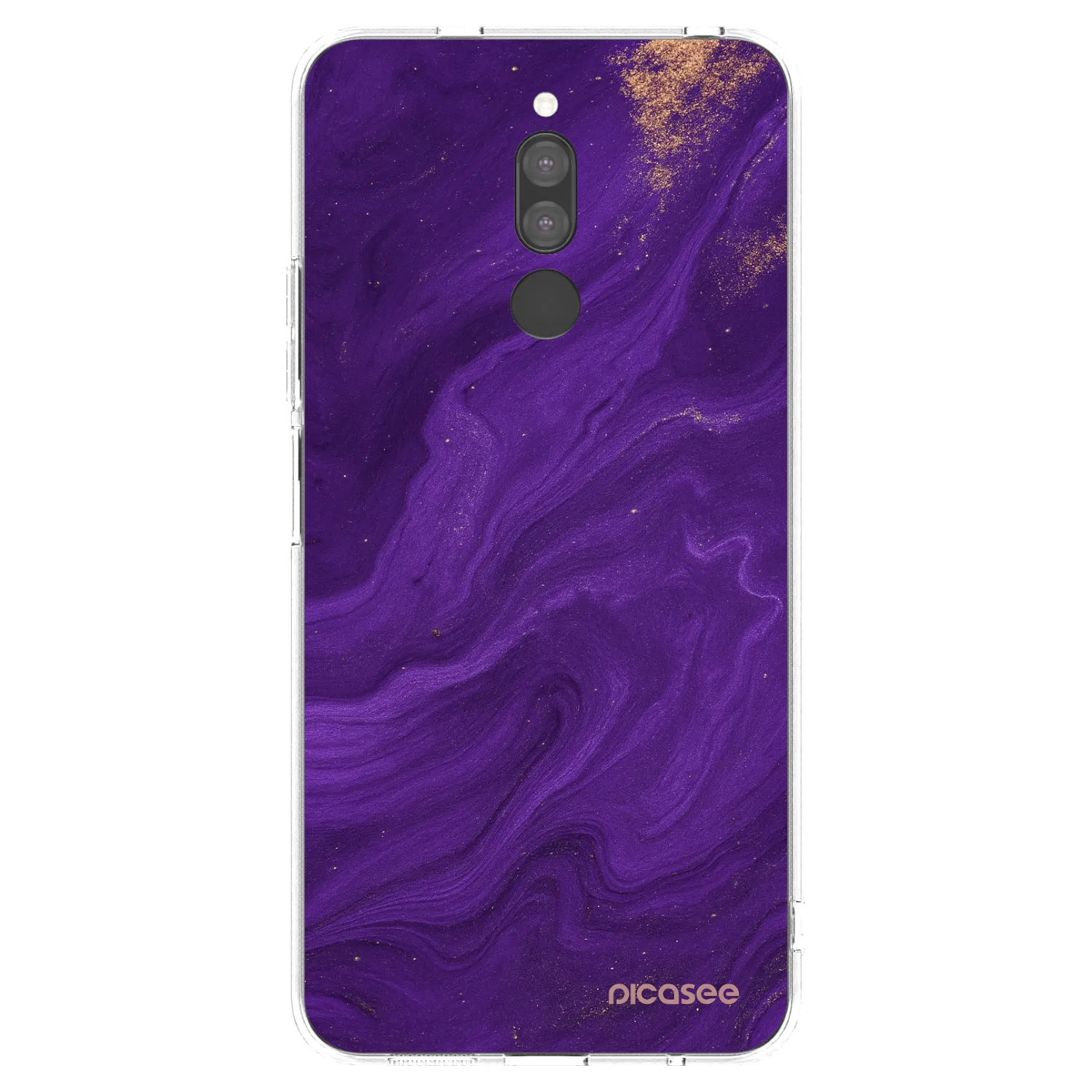Picasee silikonski prozorni ovitek za Xiaomi Redmi 8 - Purple