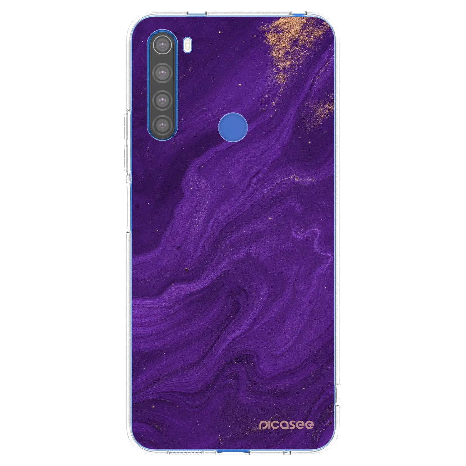 Picasee silikonski prozorni ovitek za Xiaomi Redmi Note 8T - Purple