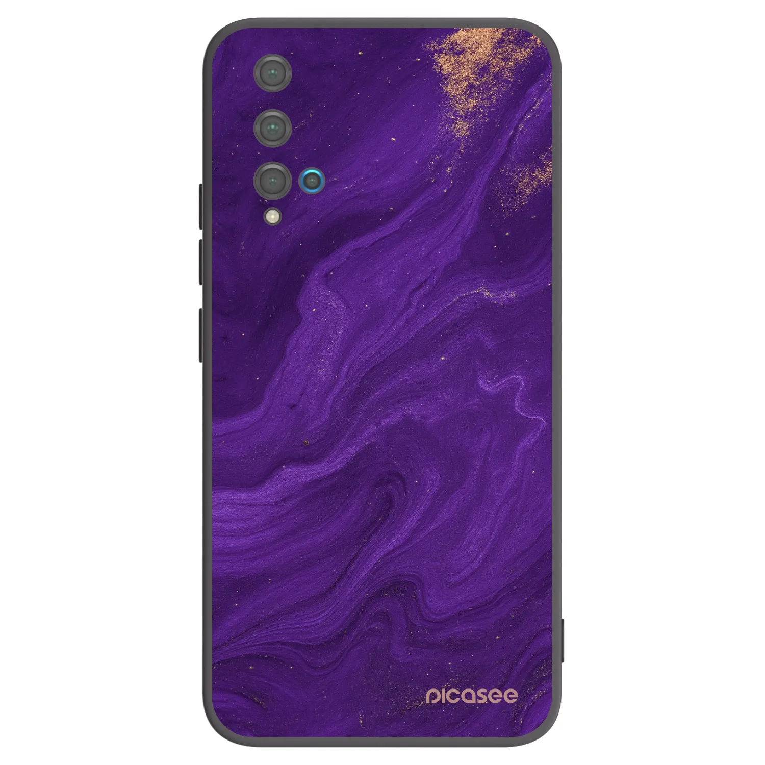 Picasee silikonski črni ovitek za Huawei Nova 5T - Purple
