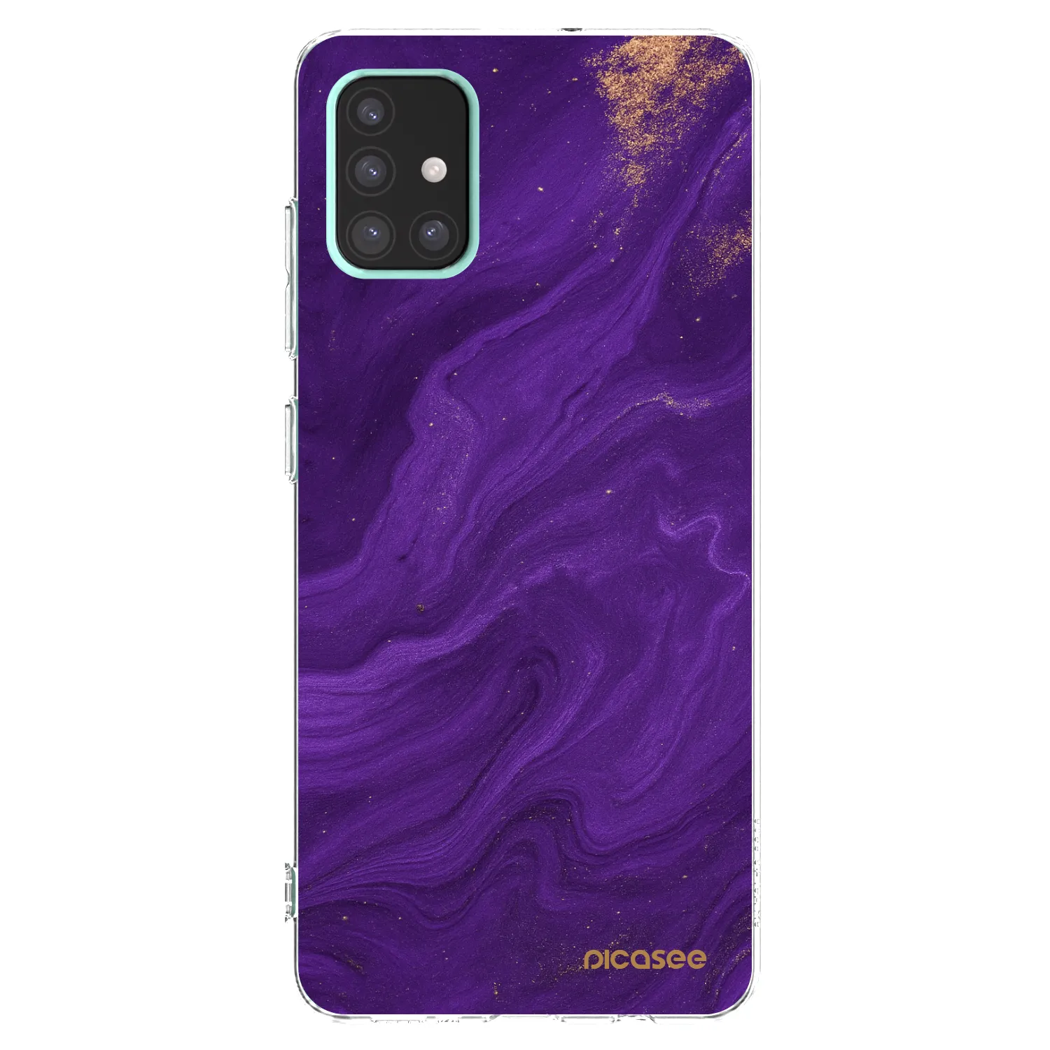 Picasee silikonski prozorni ovitek za Samsung Galaxy A51 A515F - Purple