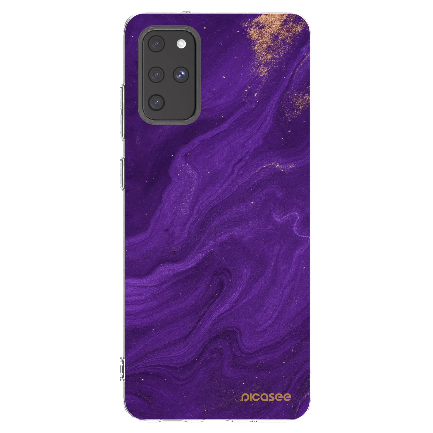 Picasee silikonski prozorni ovitek za Samsung Galaxy S20+ G985F - Purple