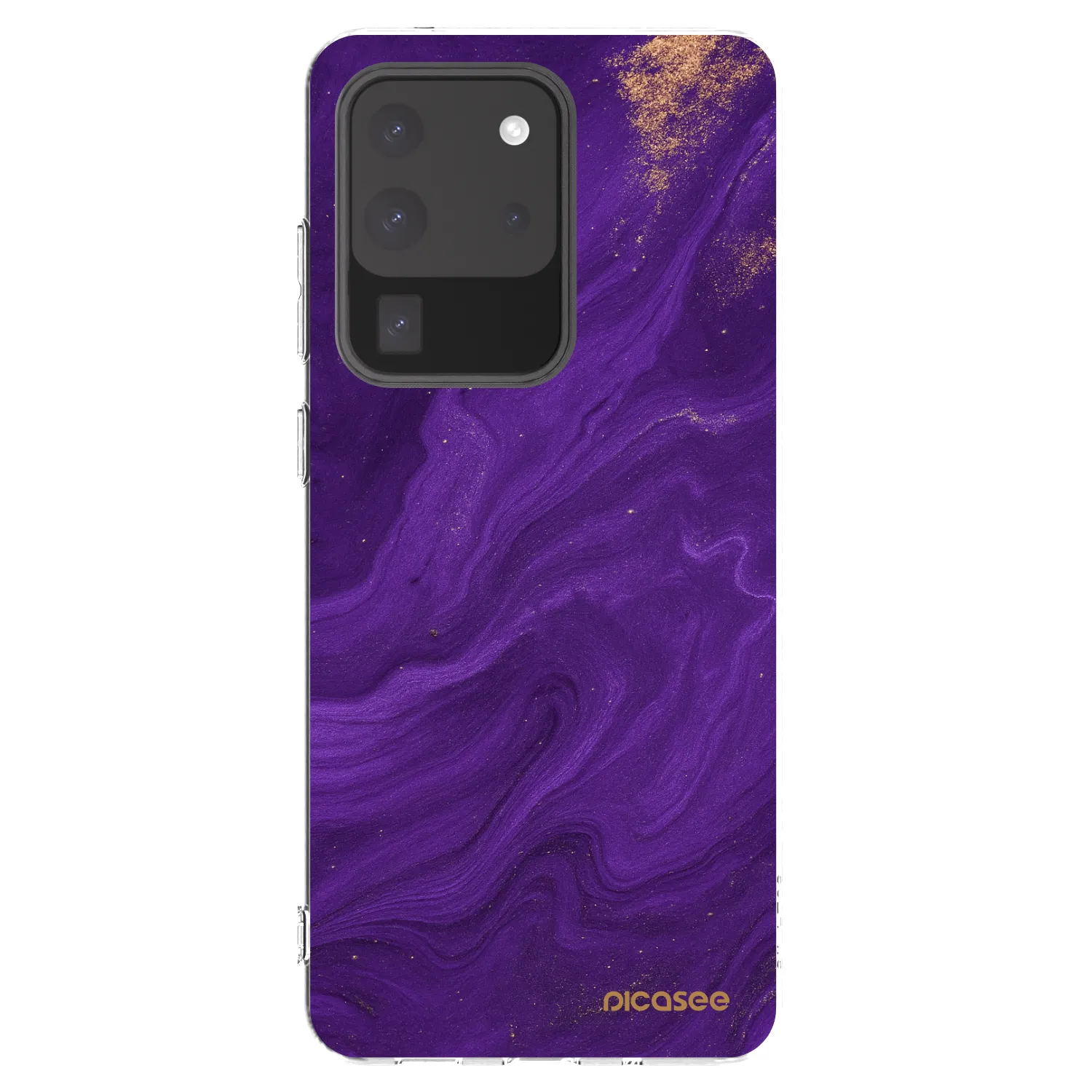 Picasee silikonski prozorni ovitek za Samsung Galaxy S20 Ultra 5G G988F - Purple