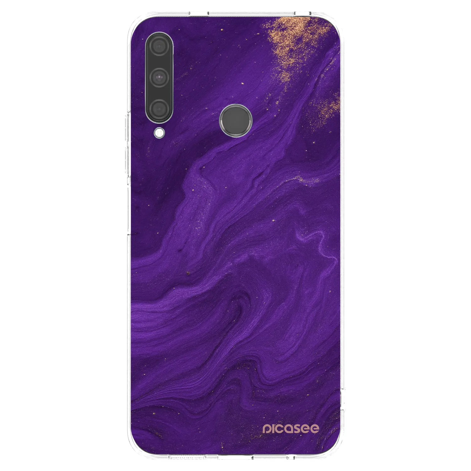 Picasee silikonski prozorni ovitek za Huawei P40 Lite E - Purple