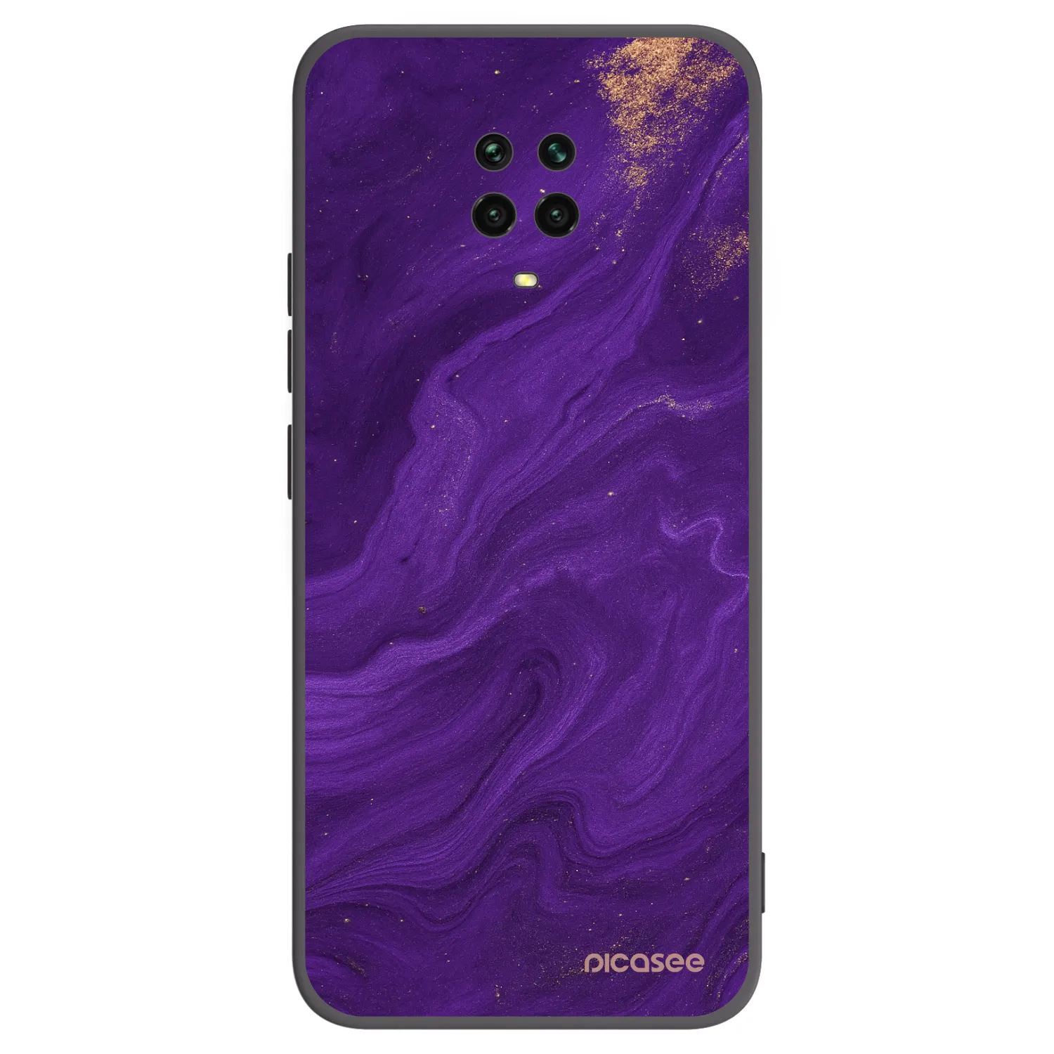 Picasee silikonski črni ovitek za Xiaomi Redmi Note 9S - Purple