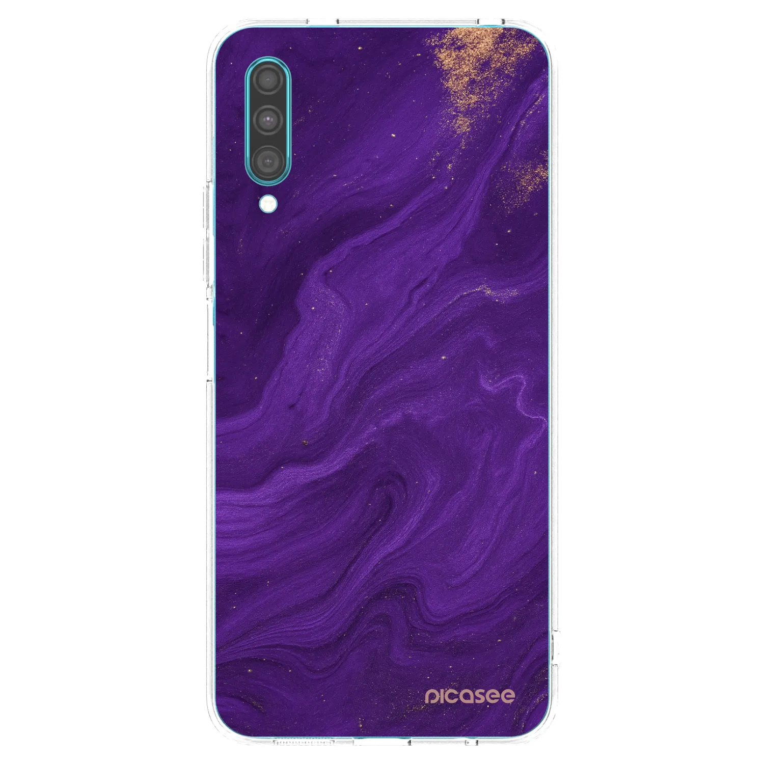 Picasee silikonski prozorni ovitek za Samsung Galaxy A30s A307F - Purple