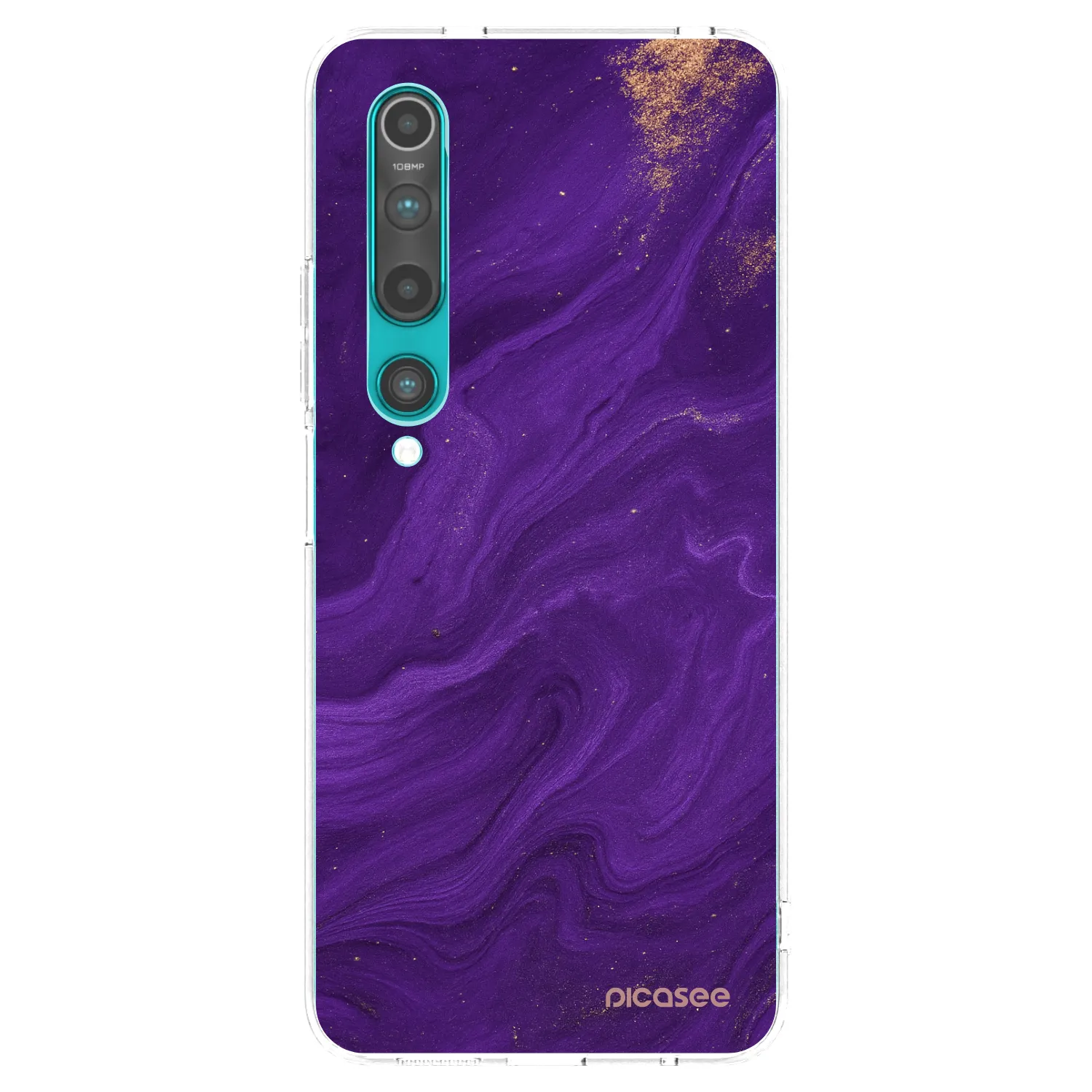 Picasee silikonski prozorni ovitek za Xiaomi Mi 10 - Purple