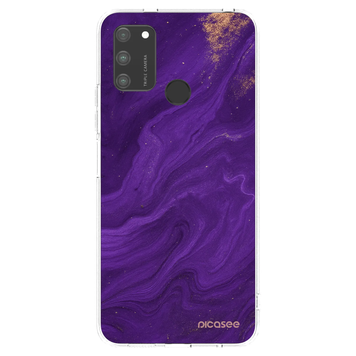 Picasee silikonski prozorni ovitek za Honor 9A - Purple