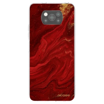 Picasee silikonski črni ovitek za Xiaomi Poco X3 - Red