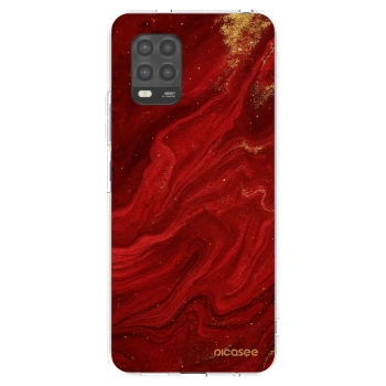Picasee silikonski prozorni ovitek za Xiaomi Mi 10 Lite - Red