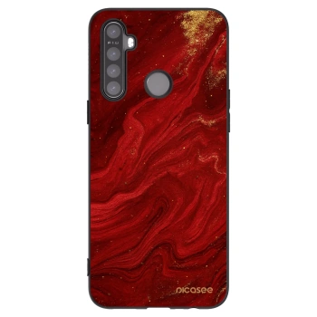 Picasee silikonski črni ovitek za Realme 5 - Red