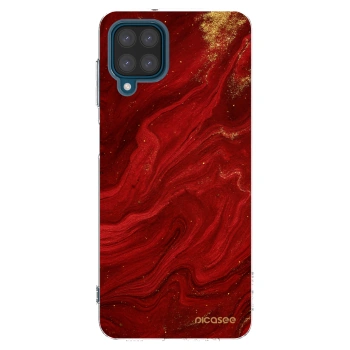 Picasee silikonski prozorni ovitek za Samsung Galaxy A12 A125F - Red