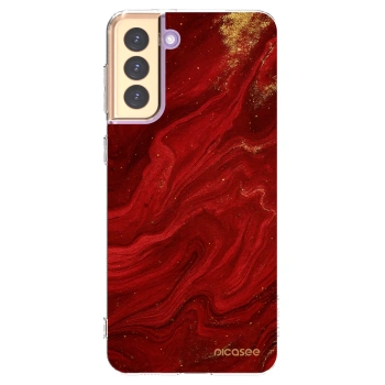 Picasee silikonski prozorni ovitek za Samsung Galaxy S21+ 5G G996F - Red