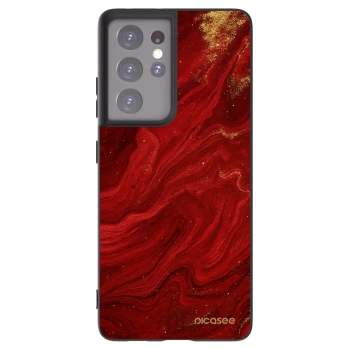 Picasee silikonski črni ovitek za Samsung Galaxy S21 Ultra 5G G998B - Red