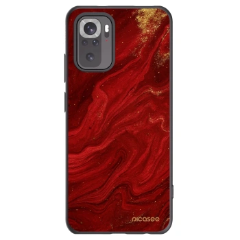 Picasee silikonski črni ovitek za Xiaomi Redmi Note 10 - Red