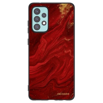 Picasee silikonski črni ovitek za Samsung Galaxy A72 A725F - Red