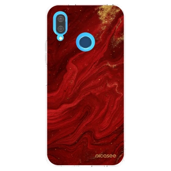 Picasee silikonski prozorni ovitek za Huawei P20 Lite - Red