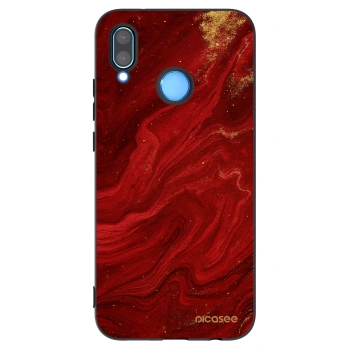 Picasee silikonski črni ovitek za Huawei P20 Lite - Red