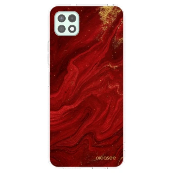 Picasee silikonski prozorni ovitek za Samsung Galaxy A22 A226B 5G - Red