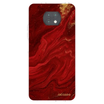 Picasee silikonski prozorni ovitek za Xiaomi Redmi Note 9T - Red