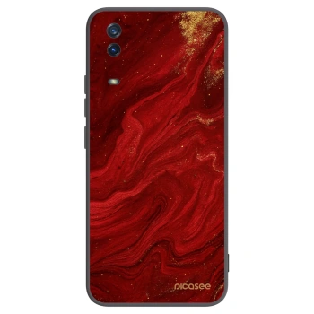 Picasee silikonski črni ovitek za Vivo Y11s - Red