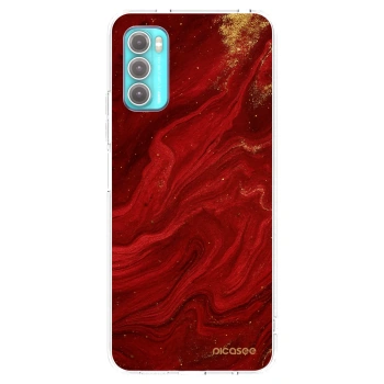 Picasee silikonski prozorni ovitek za Motorola Moto G60 - Red